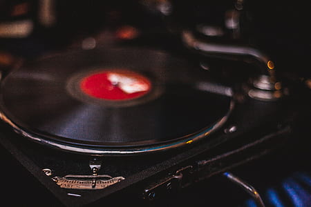 Unused Black and Red Turntable thumbnail