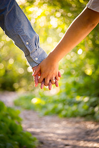 holding hands while walking thumbnail