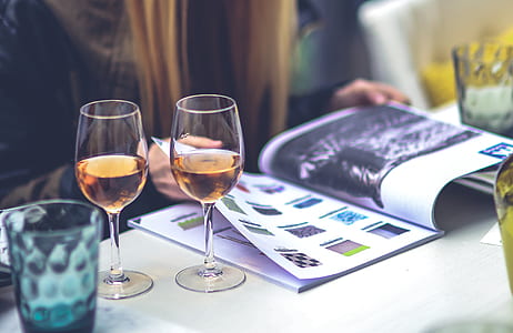 Girl, magazine, wine thumbnail