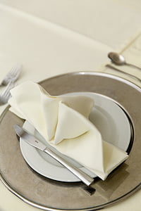 silver knife on white ceramic plate thumbnail