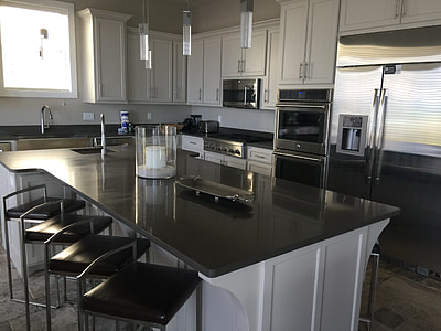 white and gray kitchen area thumbnail