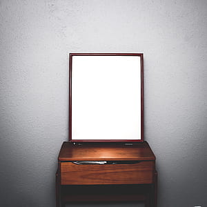 brown wooden vanity dresser thumbnail