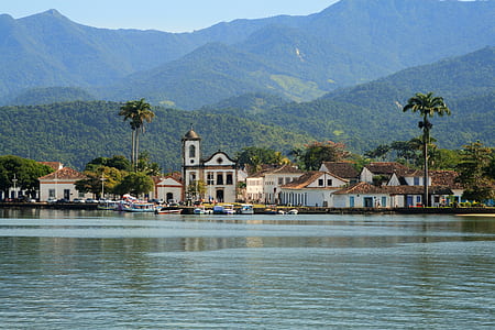 concrete structures near body of water thumbnail