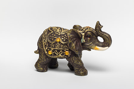 elephant figure on white surface thumbnail