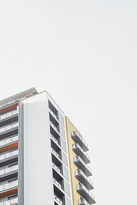worm's-eyed view of white high-rise building thumbnail