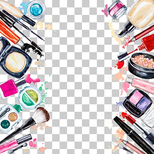 Cosmetics Beauty Eye shadow Lipstick frame, Creative Makeup Tools, assorted-brand cosmetic makeup lot PNG clipart