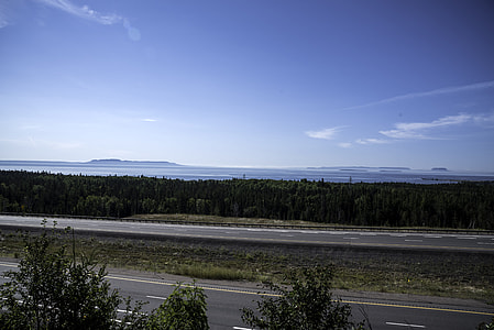 Lake and Sleeping Giant from Terry Fox Lookout near Thunder Bay, Ontario thumbnail