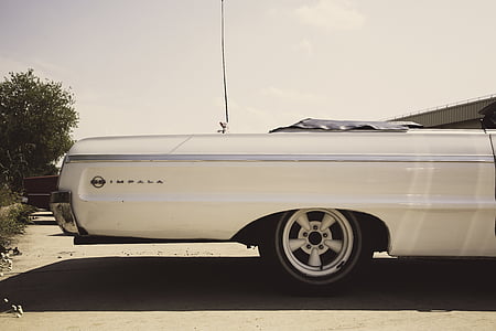 classic white Chevrolet Impala thumbnail