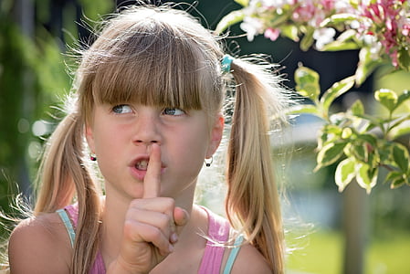 girl doing ssh hand sign thumbnail