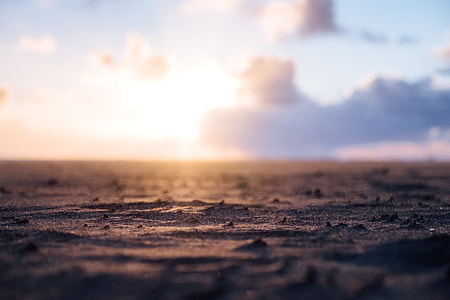 Sunset, Sandstorm, rain, ripple thumbnail
