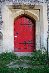 closed red door thumbnail