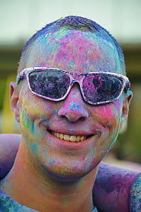 man wearing sunglasses with white plastic frames thumbnail