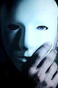 person wearing white mask thumbnail