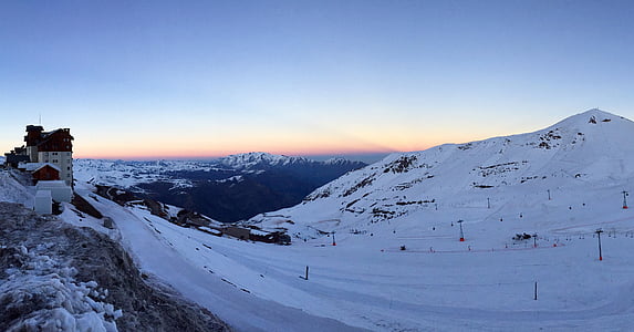 snow during golden hour thumbnail
