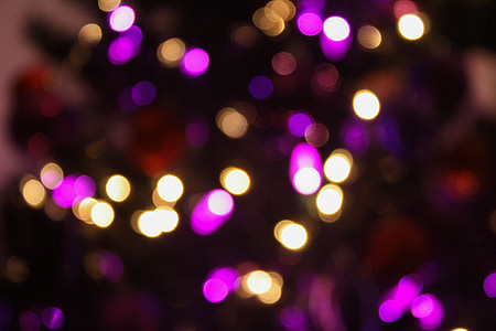 bokeh, christmas, christmas tree, ornaments, holiday, tree thumbnail