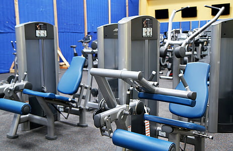 blue-and-gray exercise equipment lot thumbnail