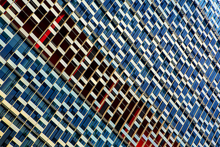 illusion photography of white, blue, and red surface thumbnail