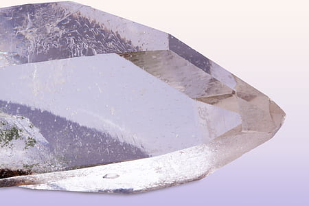 pure quartz, rock crystal, mineral, trigonal, prism surfaces, silicon dioxide thumbnail