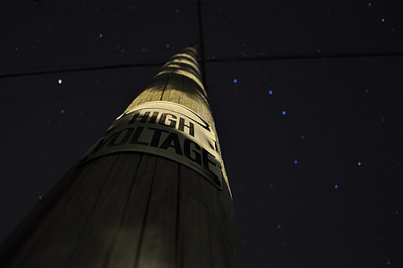 high voltage utility post sign thumbnail