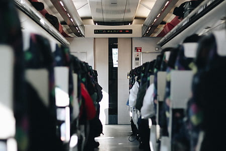 selective focus photography of commercial plane seats thumbnail