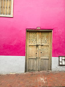 Closed Brown Wooden Door thumbnail
