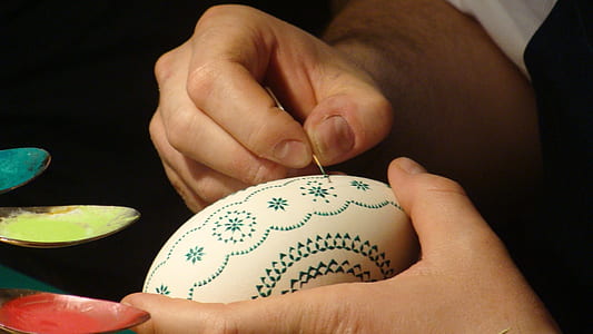 easter, arts crafts, sorbian, easter egg, painted thumbnail