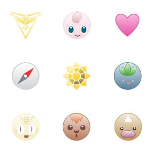 Pokemon Go svg vector icon sets