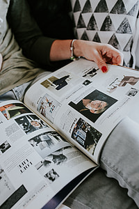 Woman read a magazine thumbnail