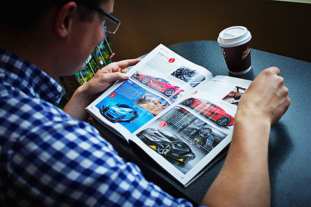 Man Reading a Magazine thumbnail