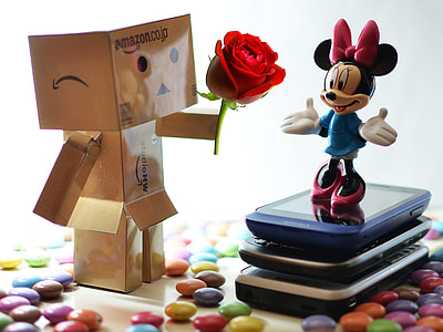 Danbo and Minnie Mouse figurines thumbnail