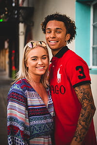 Man in Red and Black Polo Shirt thumbnail