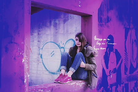woman sitting on window thumbnail