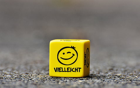 yellow and black Viellekht cube on gray surface thumbnail