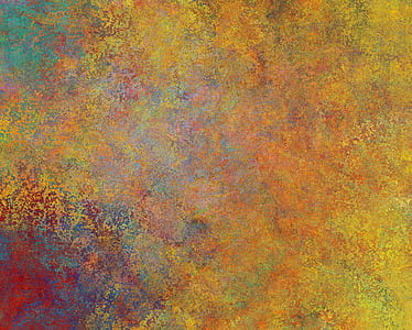 yellow, orange, green, and red digital abstract painting thumbnail
