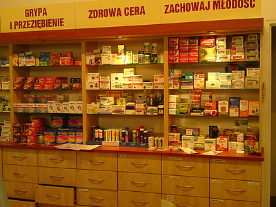 medicines on wooden rack thumbnail