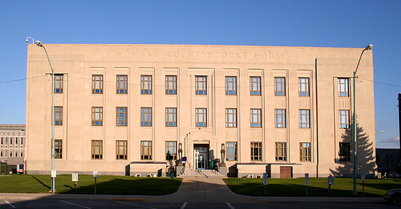 The Art Deco Howard County courthouse in Kokomo, Indiana thumbnail