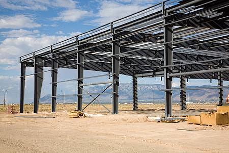 Construction of a building in Albuquerque, New Mexico thumbnail