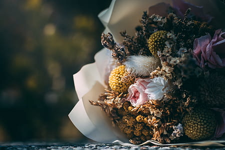 flowers with white textile on floor thumbnail