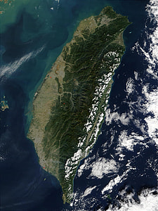 Satellite Image of Taiwan thumbnail