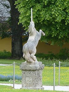 gray rear unicorn statue thumbnail