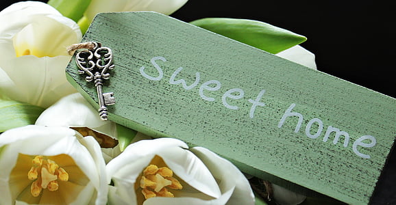 Sweet Home print wooden decor thumbnail