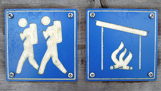 two blue signage's thumbnail