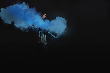 smoking, hold, holding, standing thumbnail