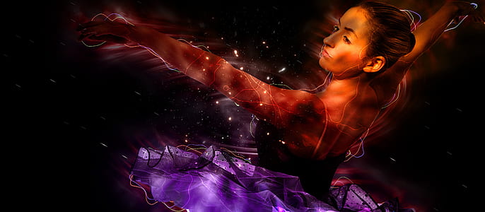 ballet dancer posing illustration thumbnail