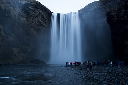 cold, iceland, dawn, landscape thumbnail