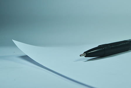 black pen on white empty paper thumbnail