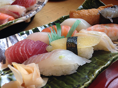 platter of sashimi and sushi thumbnail