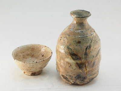 two brown ceramic bowl and jug thumbnail