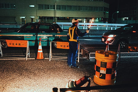 men's orange safety vest thumbnail