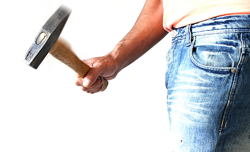 man holding hammer thumbnail